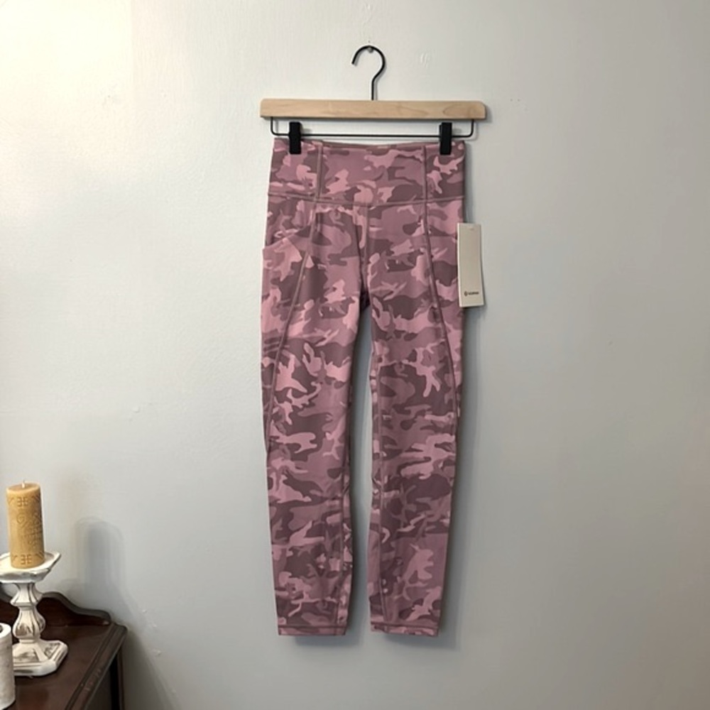 lululemon athletica Pink Camouflage Ankle Pants